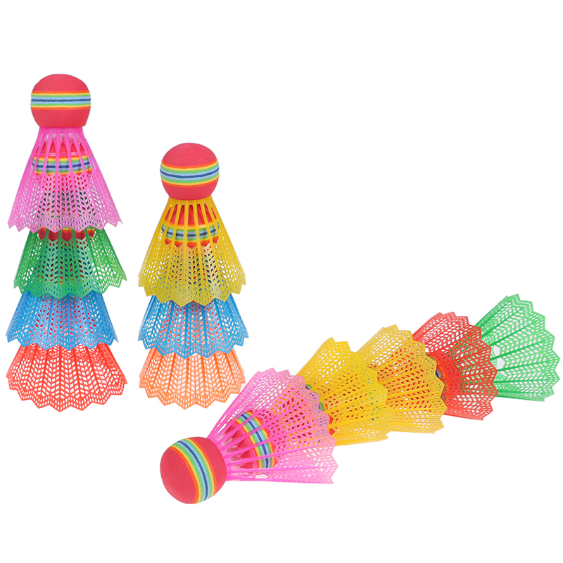 12 PCS 배드민턴 게임 스포츠 EVA 레인보우 볼  - Nylon Shuttlecock 12 리뷰 및 가격