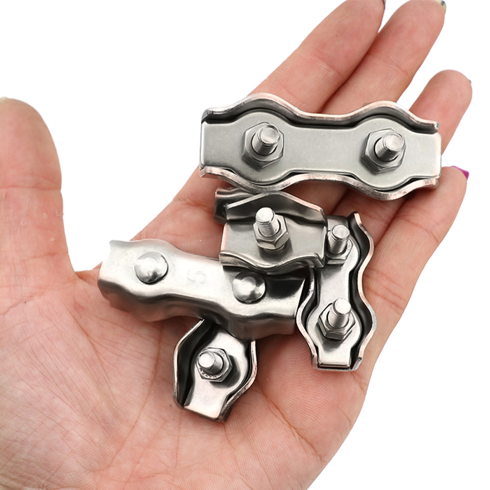 와이어 로프 클램프 304 스테인레스 스틸 싱글/더블  - String Tension Clip 리뷰 및 가격